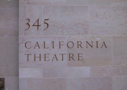 California Theatre, San Jose - signage