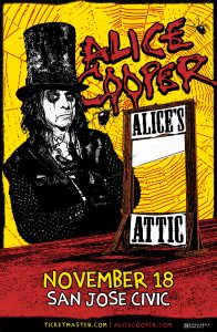 Alice Cooper: Alice's Attic Tour @ San Jose Civic | 135 West San Carlos Street, San Jose, CA 95113 | United States